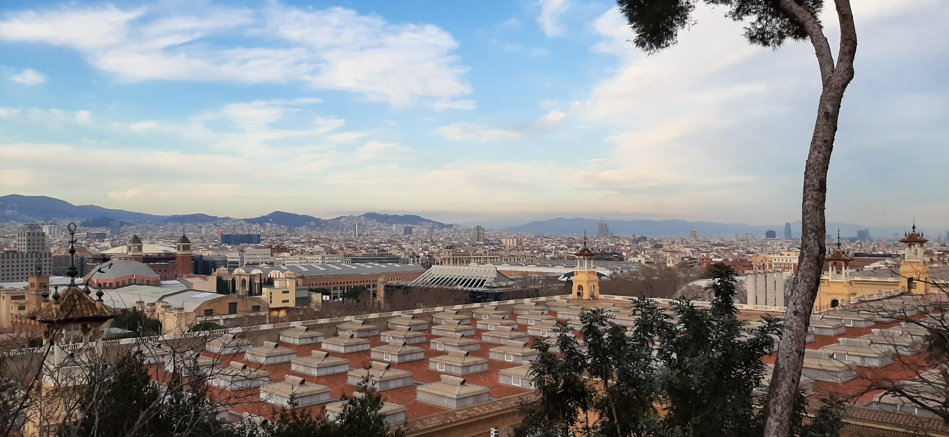 Panorama de Barcelone depuis le Poble Espanyol