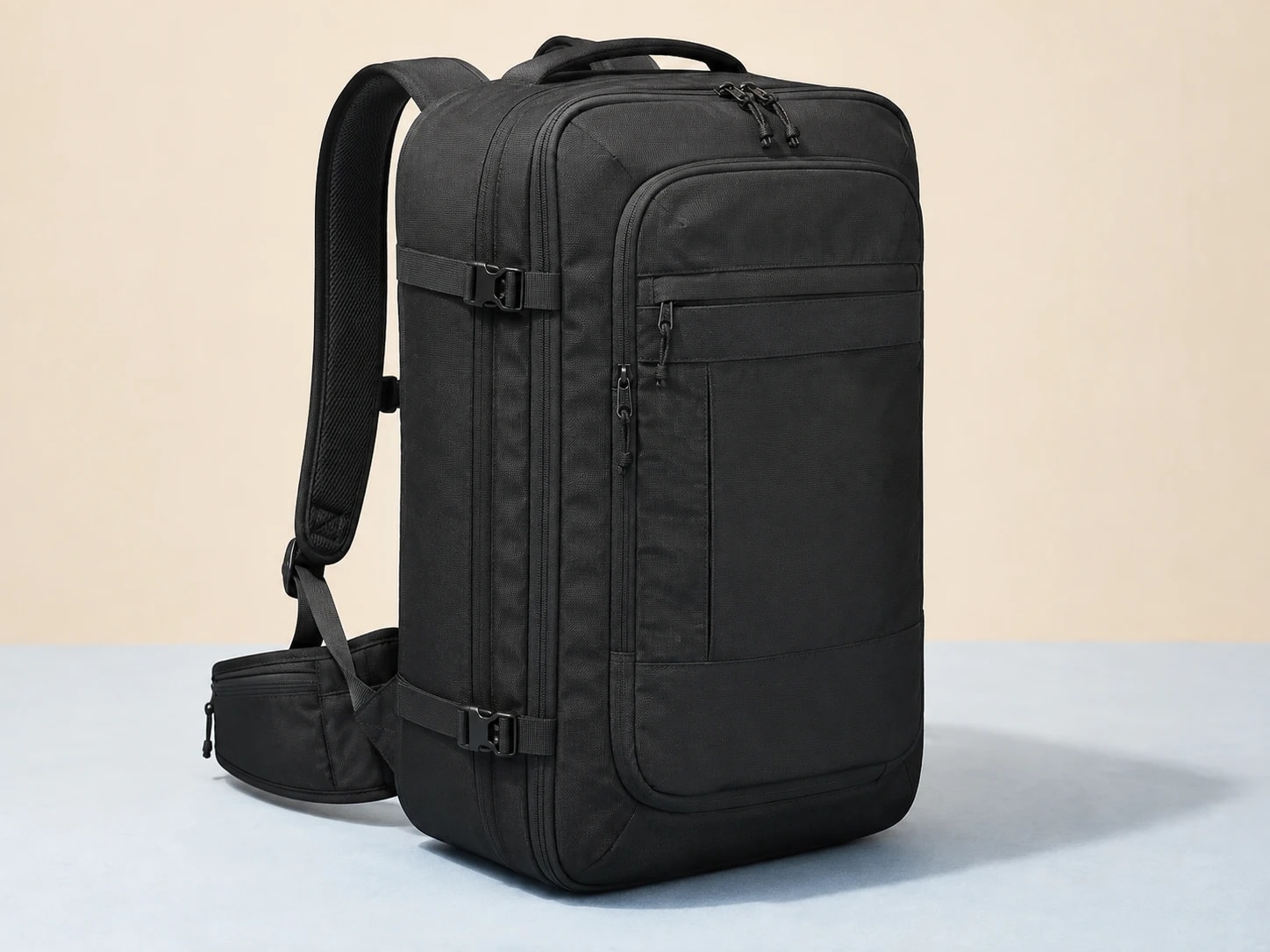 Illustration générée par IA pour Forclaz Travel 500 Organizer 40 L — représentation indicative