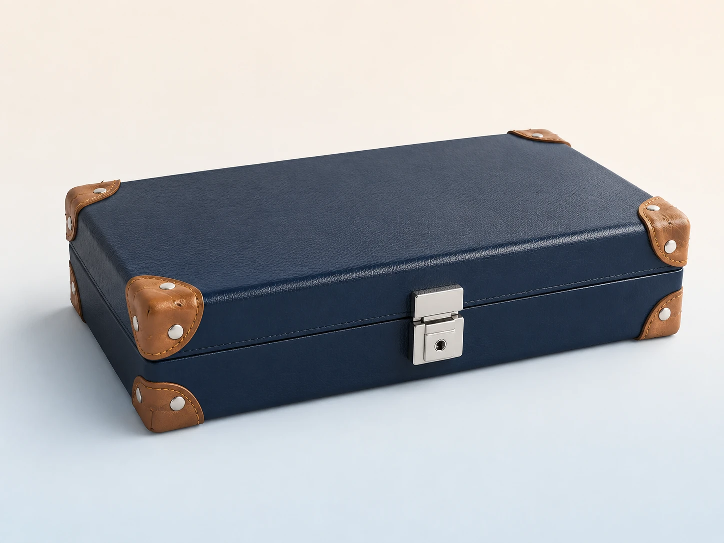 AI-generated illustration of Globe-Trotter Centenary 3-Slot Watch Case — indicative representation